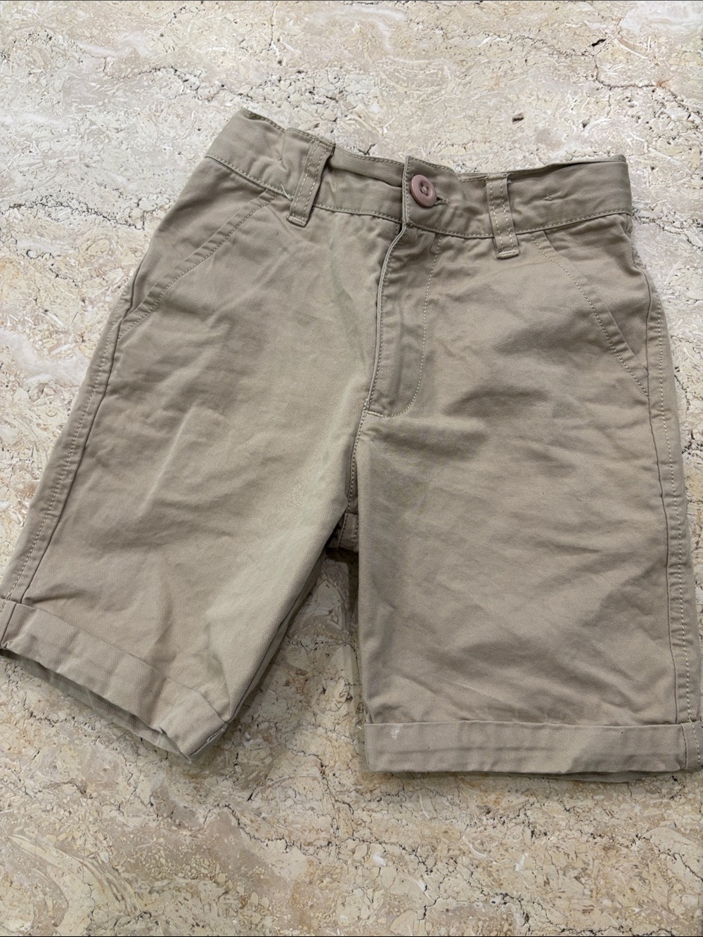 Ruffle Butts Tan Khaki Kids Shorts
